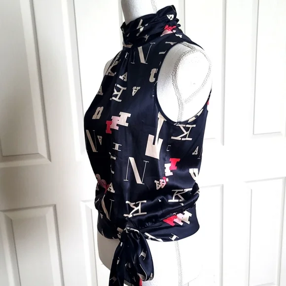 Trina Turk silk blouse M - Picture 3 of 4